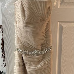 Galina champagne wedding dress